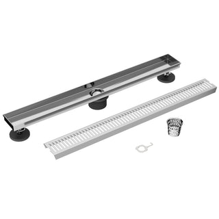VIGO Elan Linear Shower Drain, Chrome, 24"