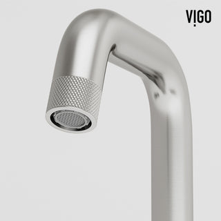 VIGO Cass 8" H 2-Handle Widespread Bathroom Faucet, Brushed Nickel