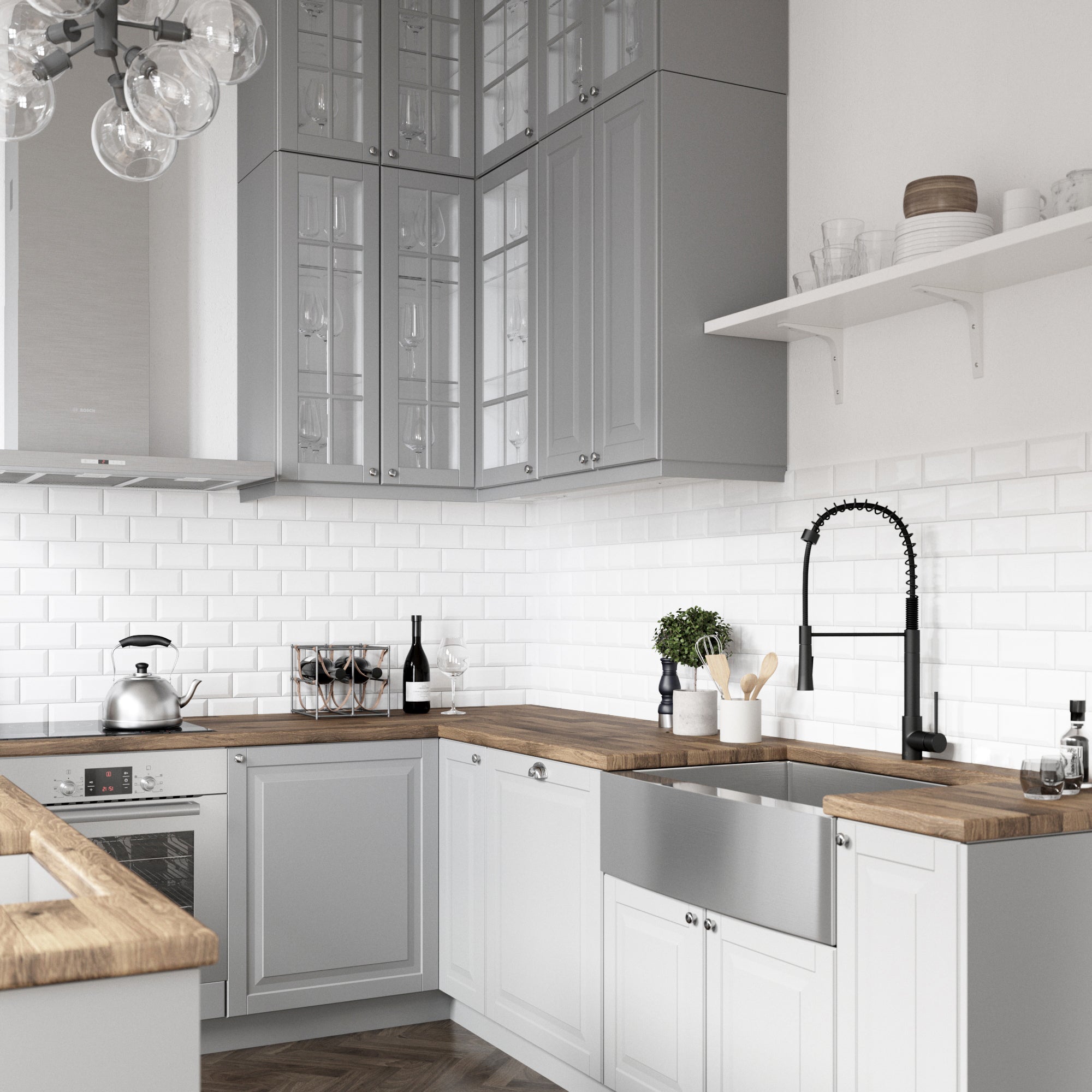 VIGO Laurelton 22" H Single Handle Pull-Down Sprayer Kitchen Faucet, Matte Black, Without Extras