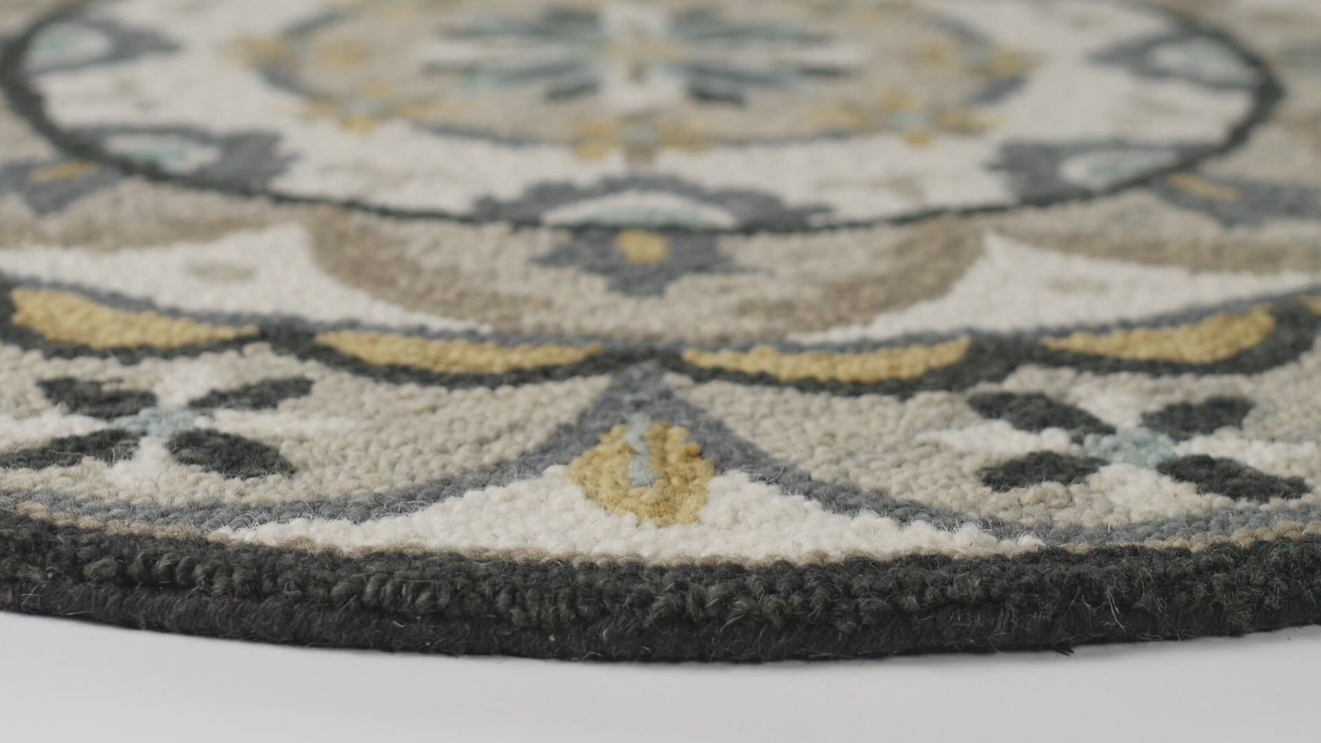 Floral Awakening Area Rug, 6' Round