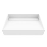 VIGO Starr 23"L x 15"W x 5"H Matte Stone Rectangular Bathroom Vessel Sink