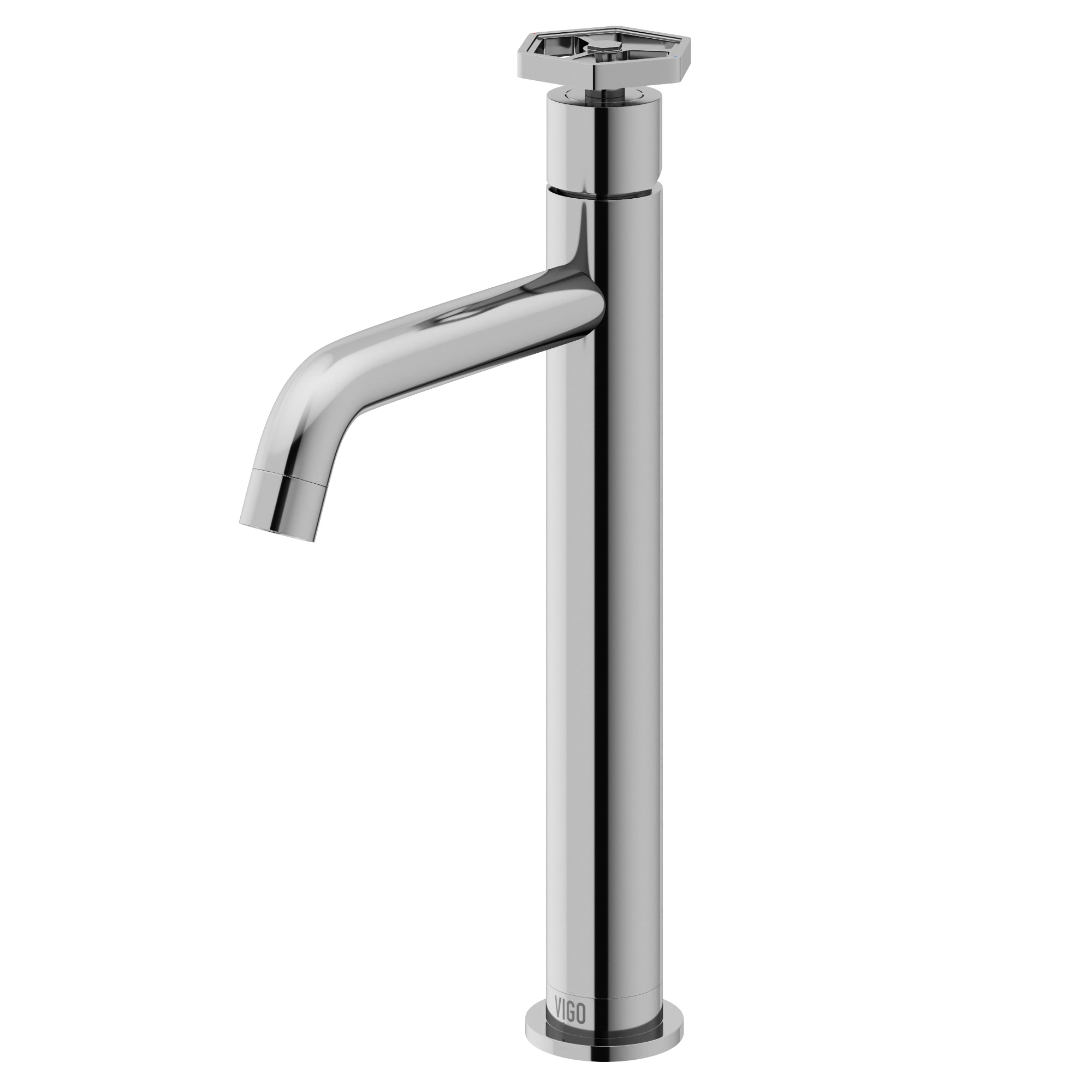 VIGO Ruxton 12" H Single Handle Single Hole Bathroom Vessel Faucet, Chrome