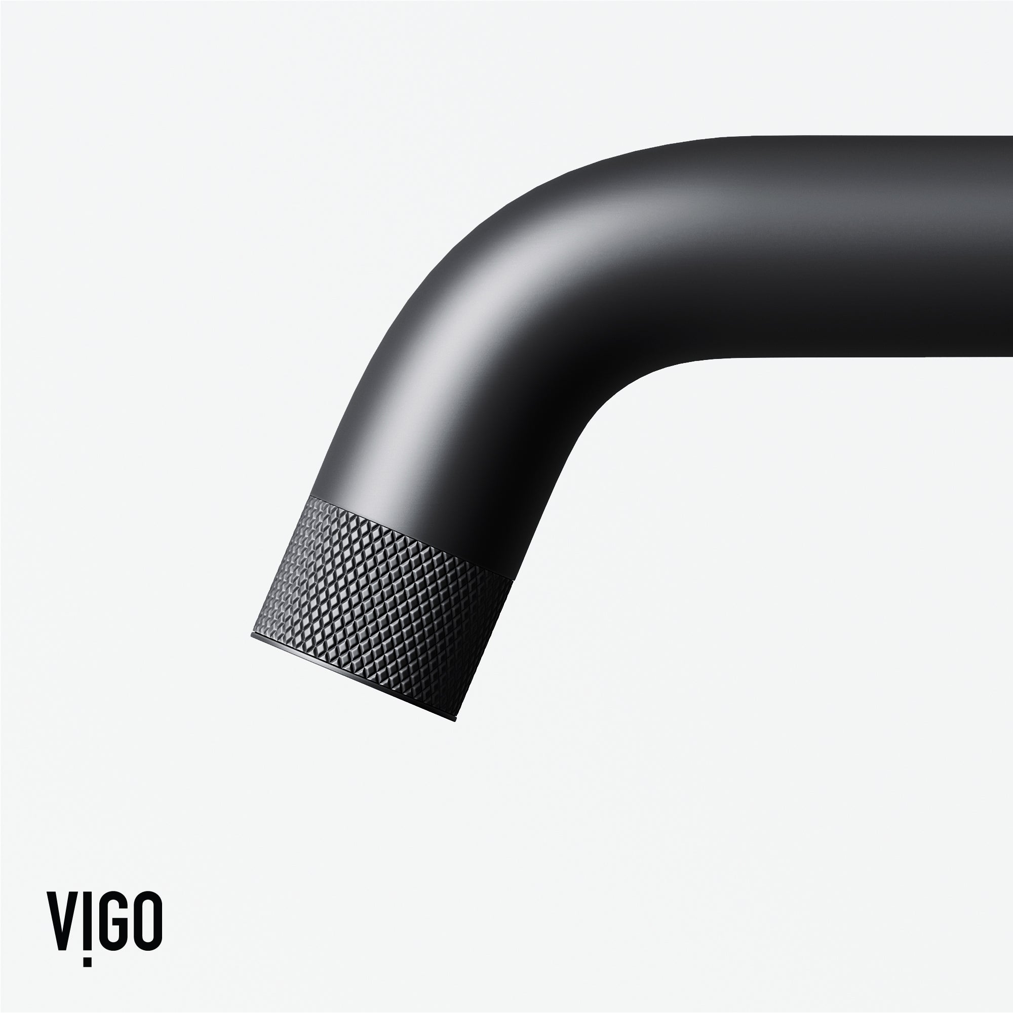 VIGO Cass 9" H Single Handle Single Hole Bathroom Faucet, Matte Black, Without Extras