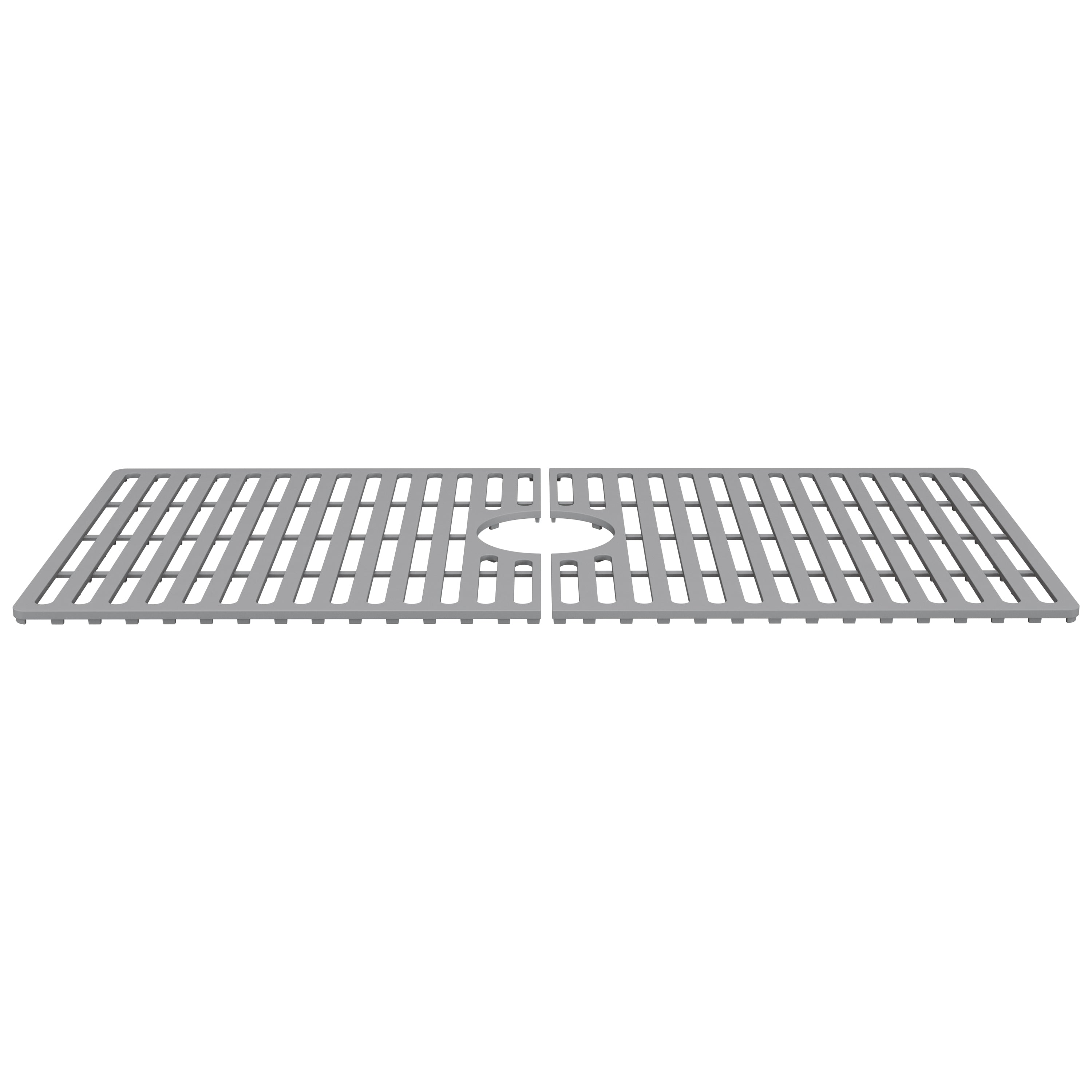 VIGO Silicone Protective Bottom Grid for Kitchen Sink, Gray, 33"lx15"w, Single Basin