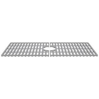VIGO Silicone Protective Bottom Grid for Kitchen Sink, Gray, 33"lx15"w, Single Basin