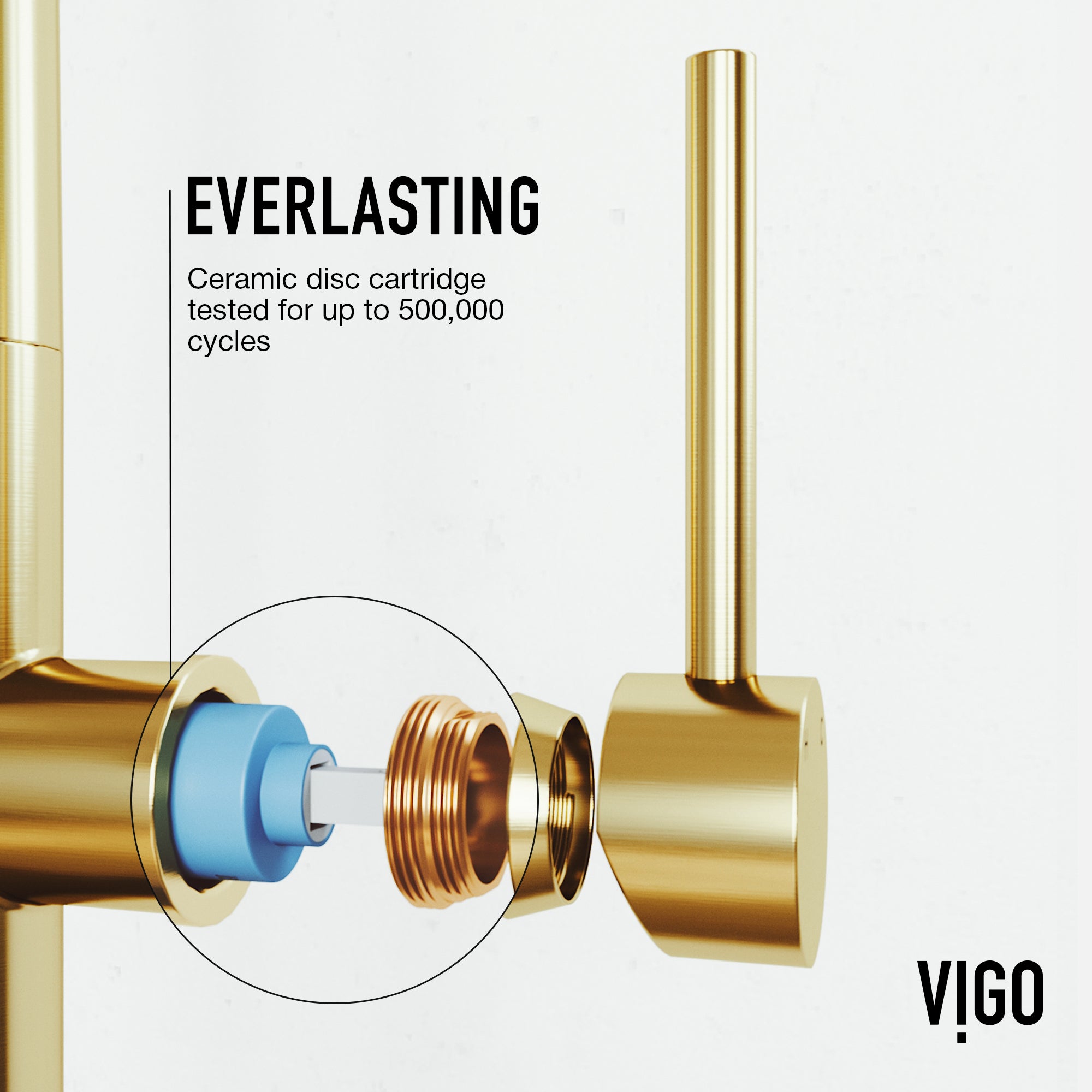 VIGO Parsons 18" H Single Handle Pull-Down Sprayer Kitchen Faucet, Matte Brushed Gold, Without Extras