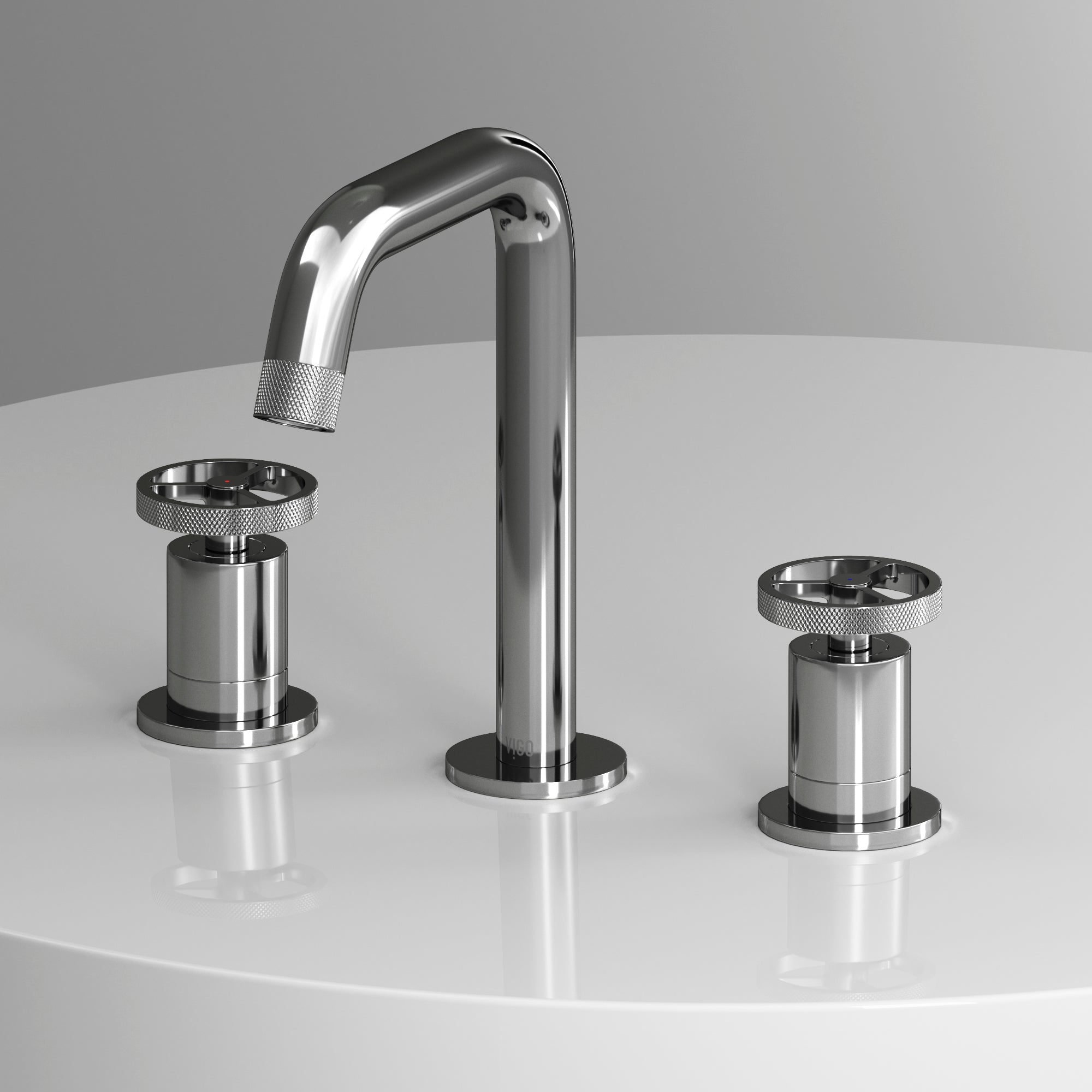 VIGO Cass 8" H 2-Handle Widespread Bathroom Faucet, Chrome