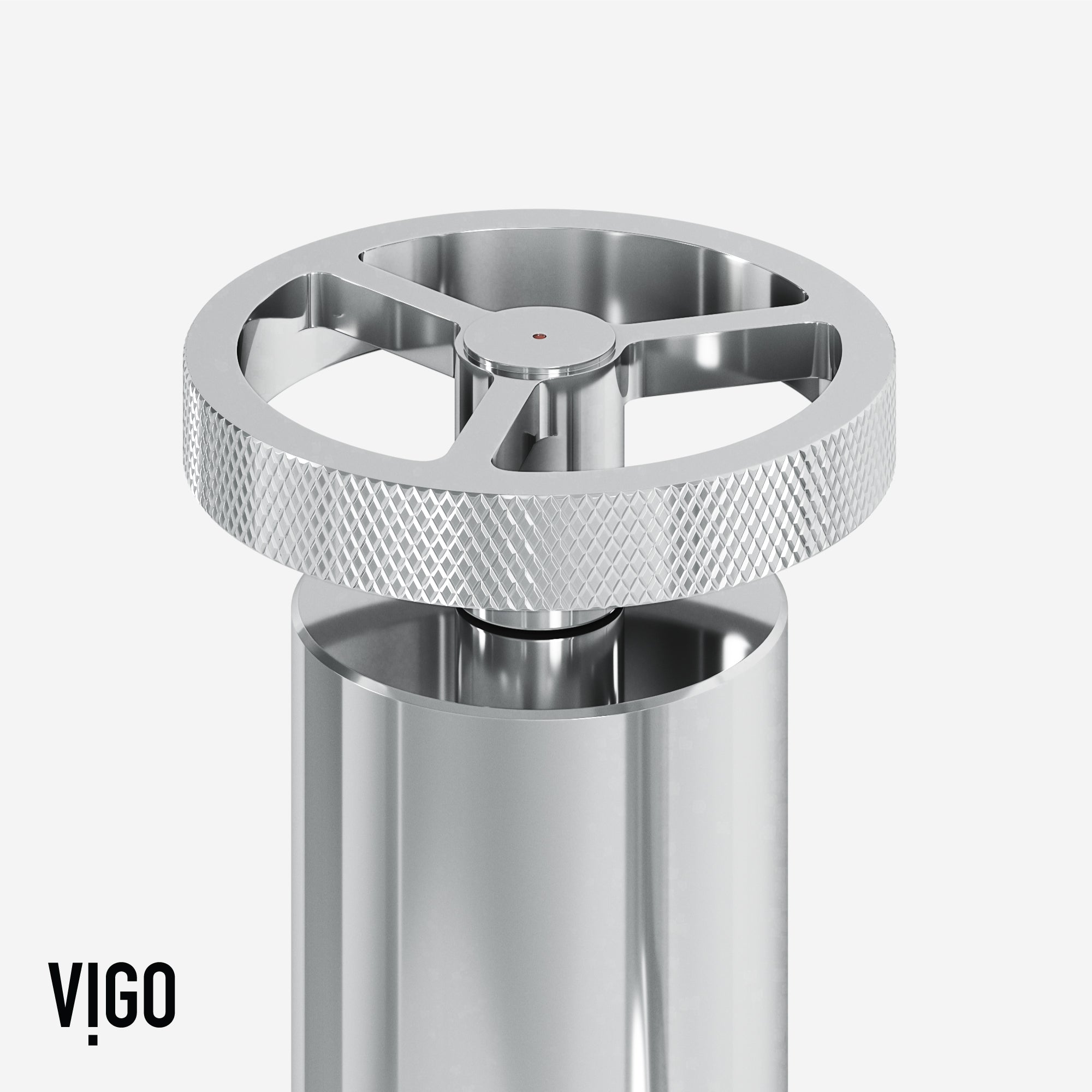 VIGO Cass 12" H 2-Handle Widespread Bridge Pull-Out Sprayer Kitchen Faucet, Chrome