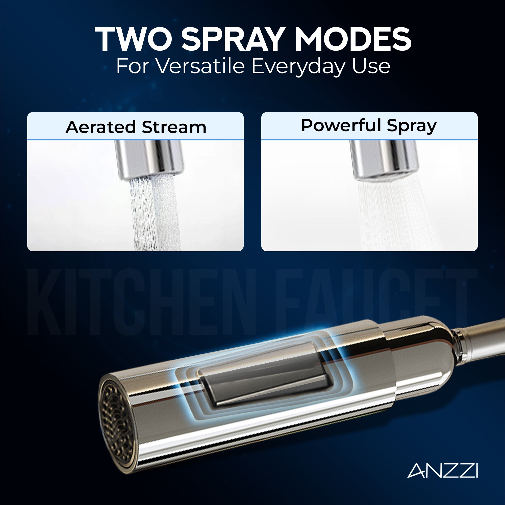 Modern Touchless Kitchen Faucet, Polished Chrome