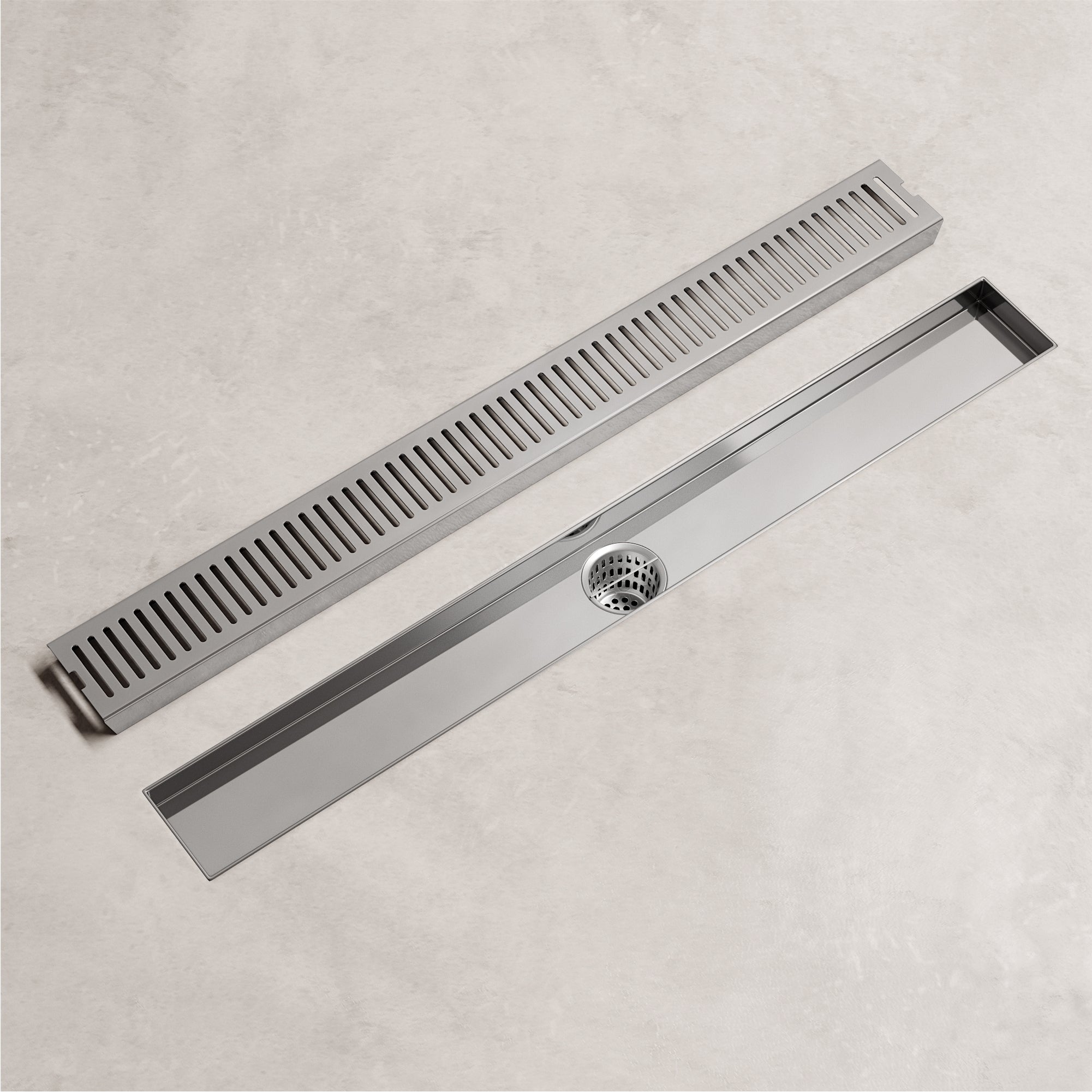 VIGO Elan Linear Shower Drain, Chrome, 24"