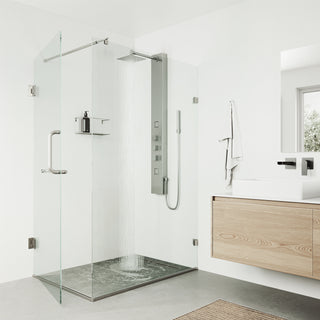 VIGO Rector 2-Jet Shower Panel with Shower Head, Stainless Steel