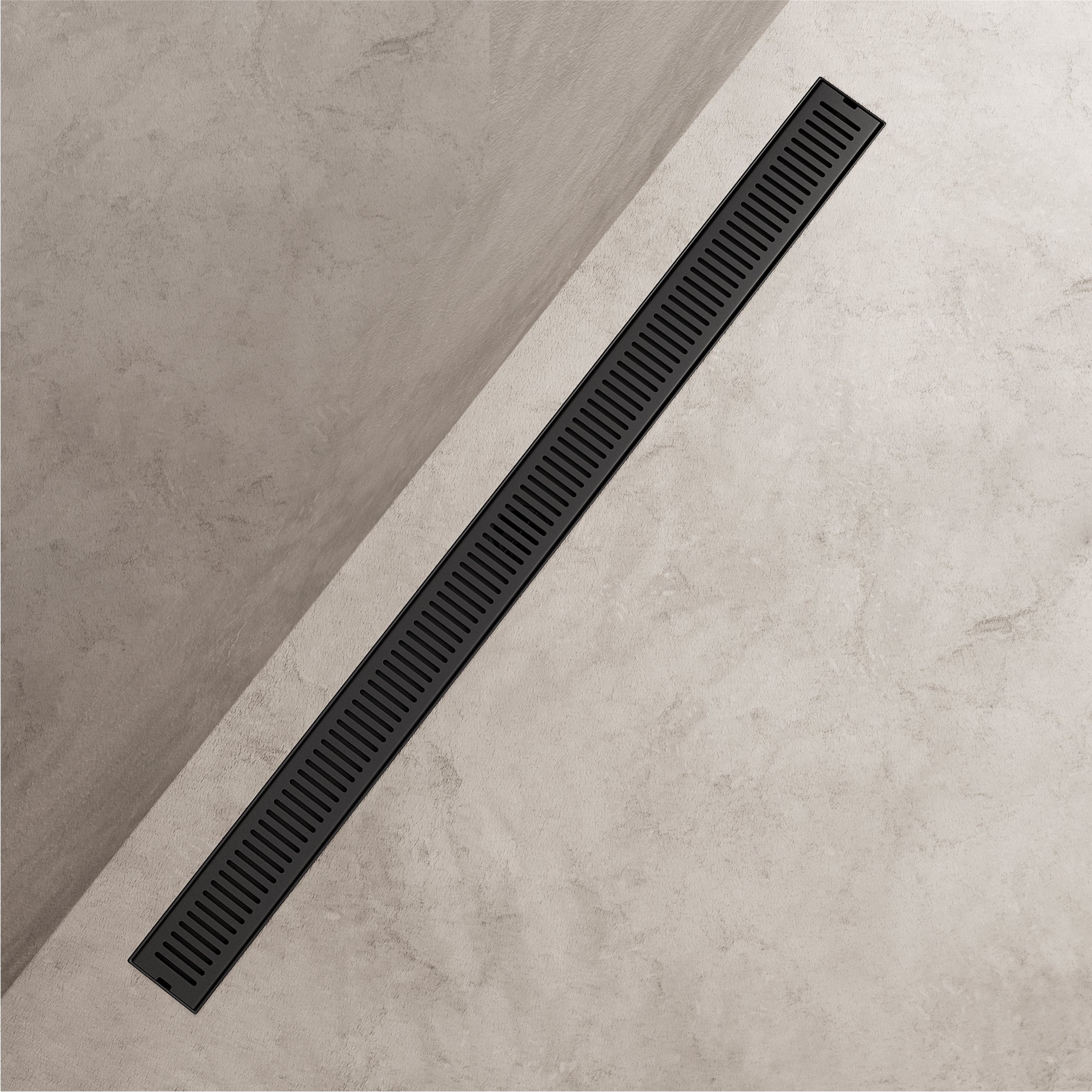 VIGO Elan Linear Shower Drain, Matte Black, 36"