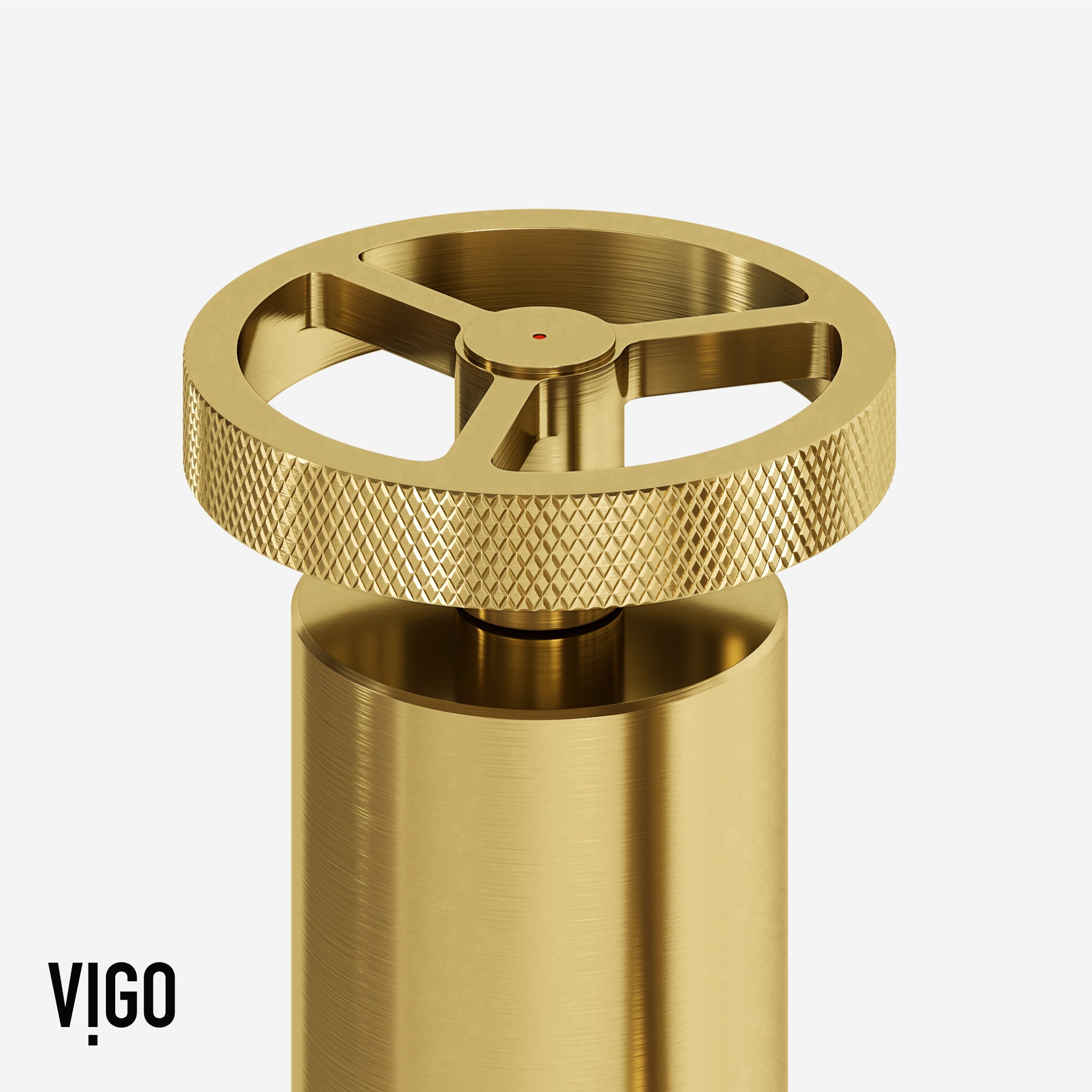 VIGO Cass 12" H 2-Handle Widespread Bridge Pull-Out Sprayer Kitchen Faucet, Matte Brushed Gold