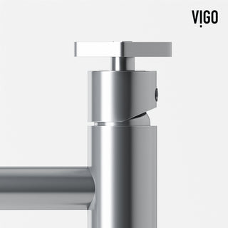 VIGO Ruxton 12" H Single Handle Single Hole Bathroom Vessel Faucet, Chrome