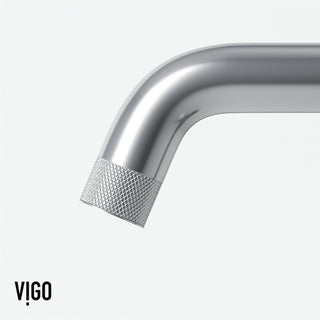 VIGO Cass 9" H Single Handle Single Hole Bathroom Faucet, Chrome, Without Extras