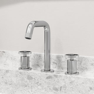 VIGO Cass 8" H 2-Handle Widespread Bathroom Faucet, Chrome