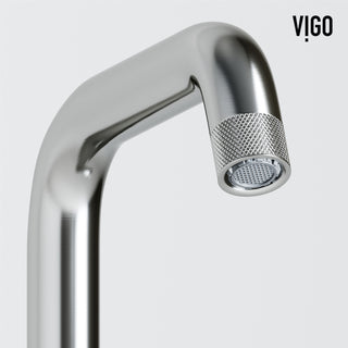 VIGO Ruxton 9" H Single Handle Single Hole Bathroom Faucet, Brushed Nickel, Without Extras