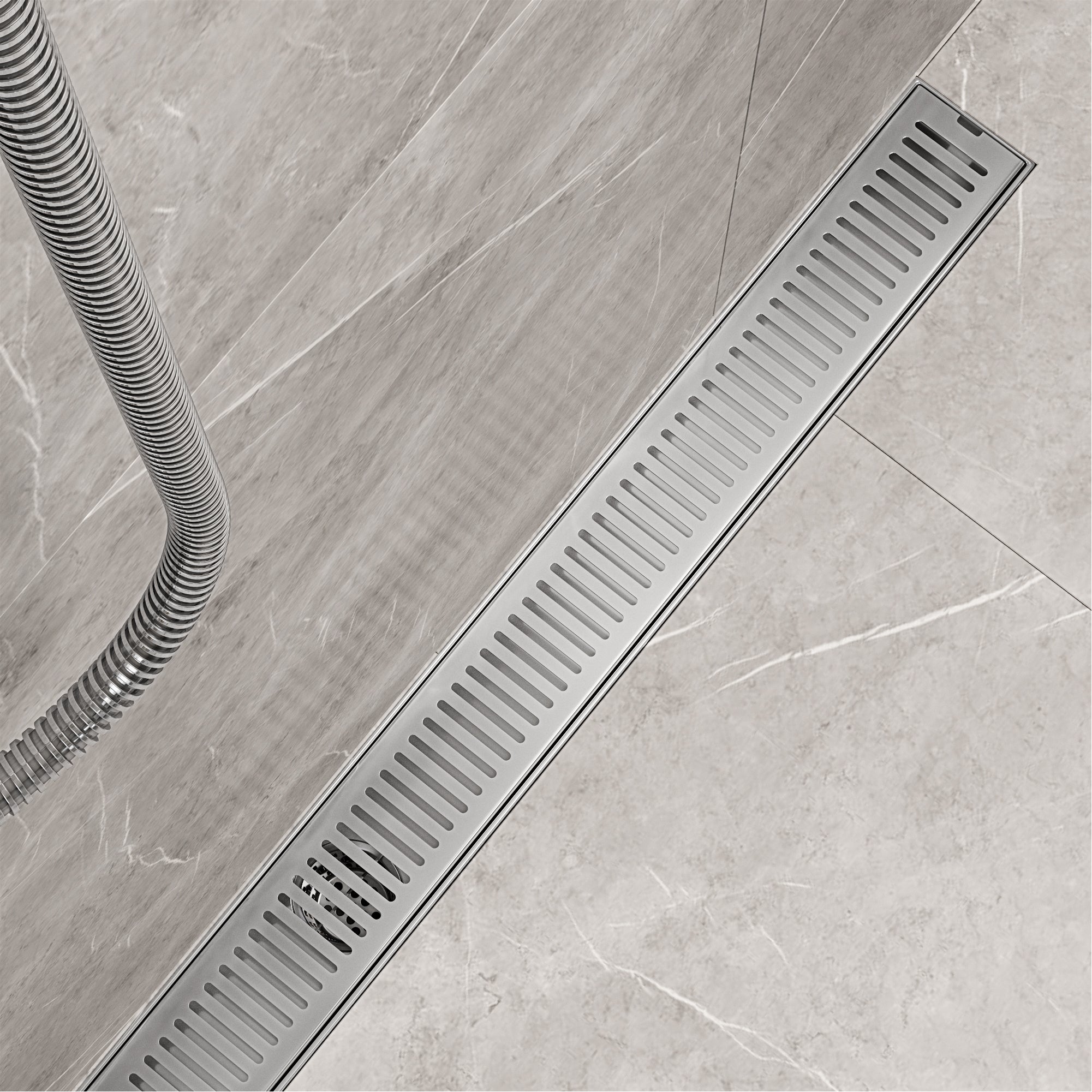 VIGO Elan Linear Shower Drain, Chrome, 36"