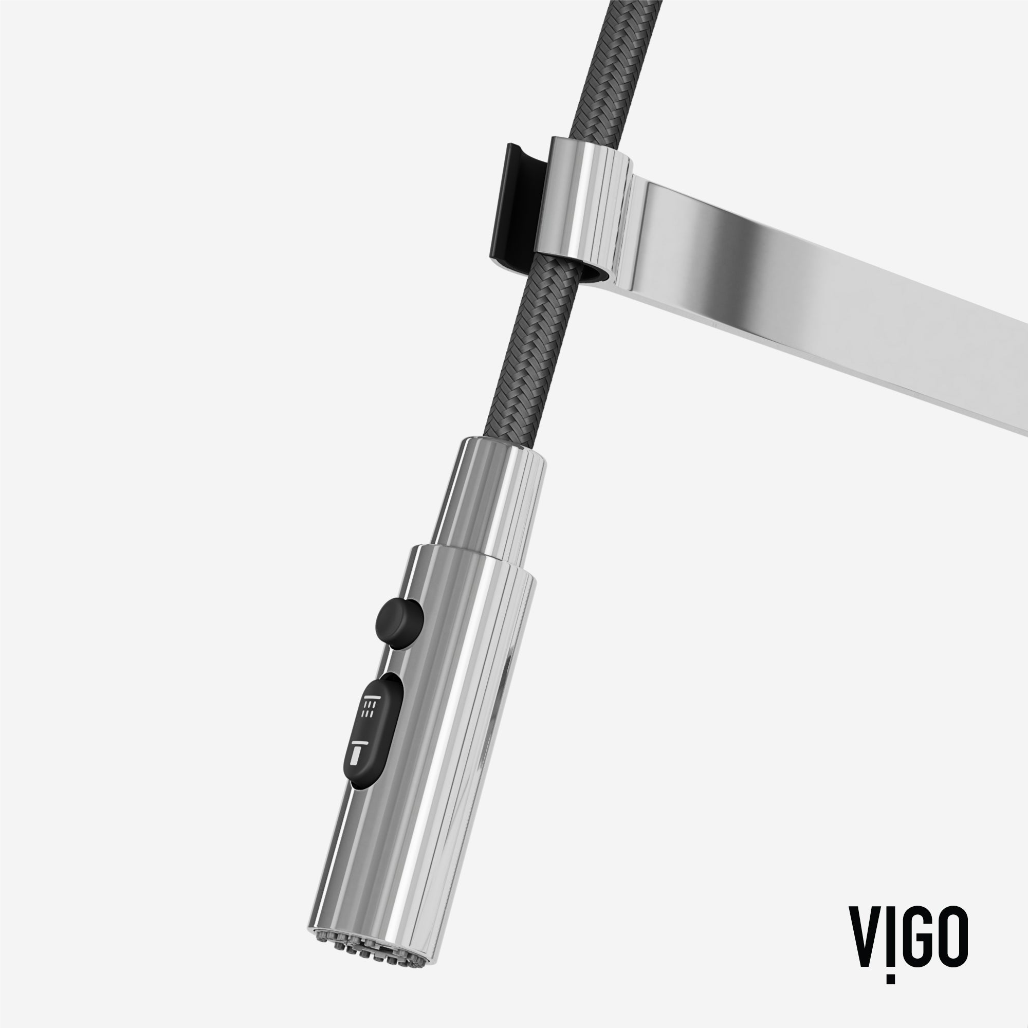 VIGO Edison Pro 20" H Single Handle Pull-Down Sprayer Kitchen Faucet, Chrome