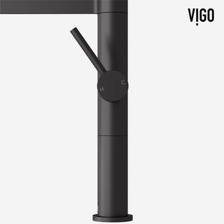 VIGO Edison Pro 20" H Single Handle Pull-Down Sprayer Kitchen Faucet, Matte Black