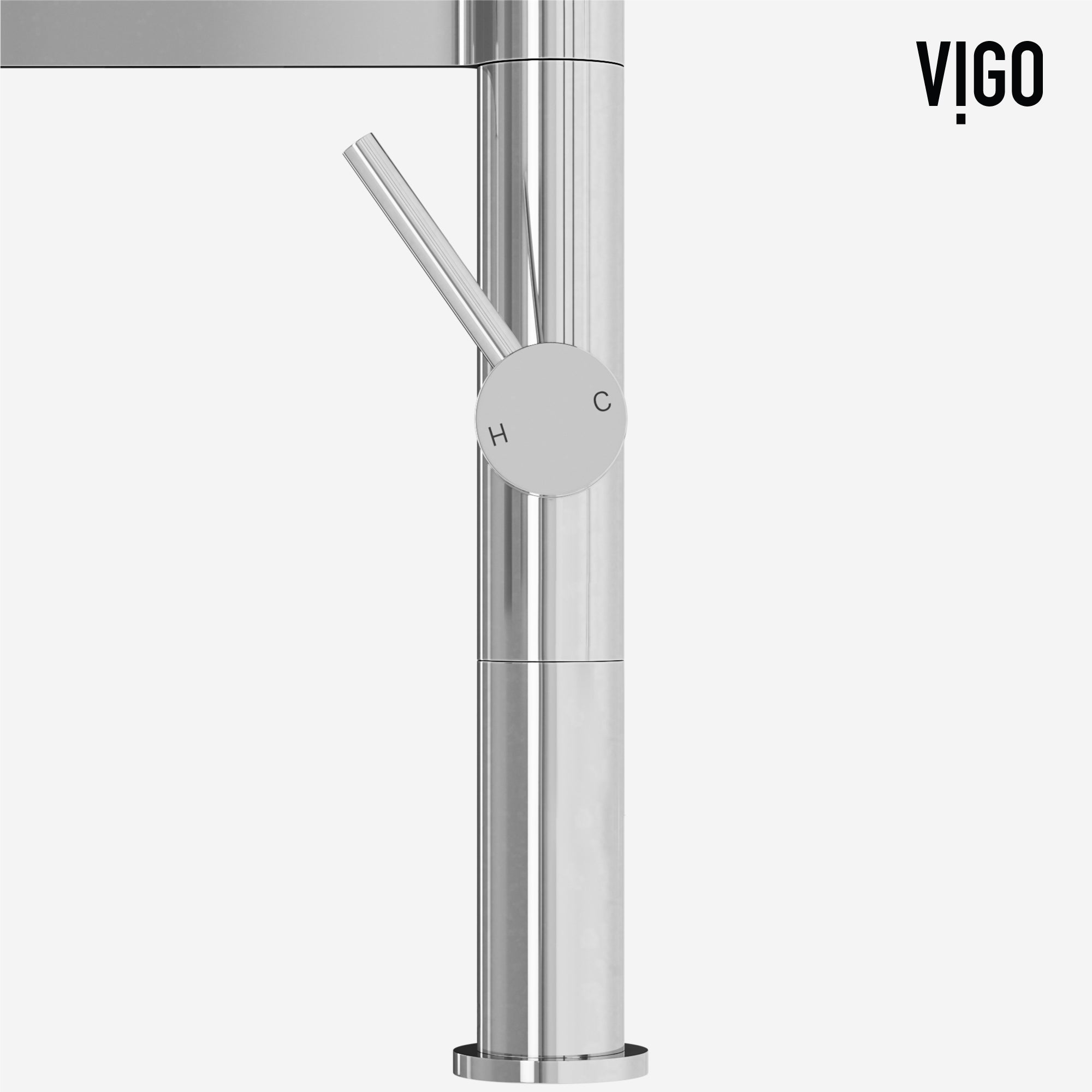 VIGO Edison Pro 20" H Single Handle Pull-Down Sprayer Kitchen Faucet, Chrome