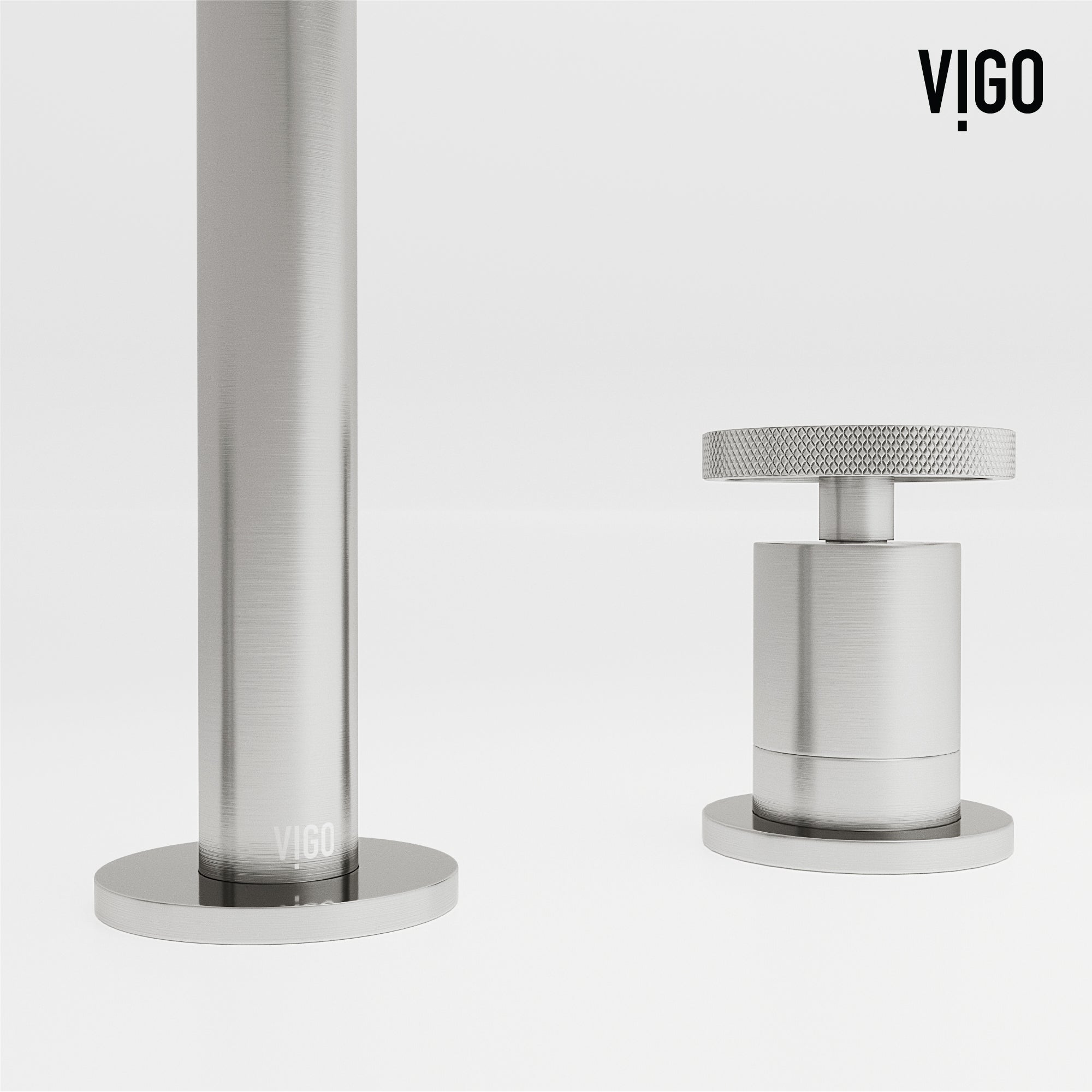 VIGO Cass 8" H 2-Handle Widespread Bathroom Faucet, Brushed Nickel