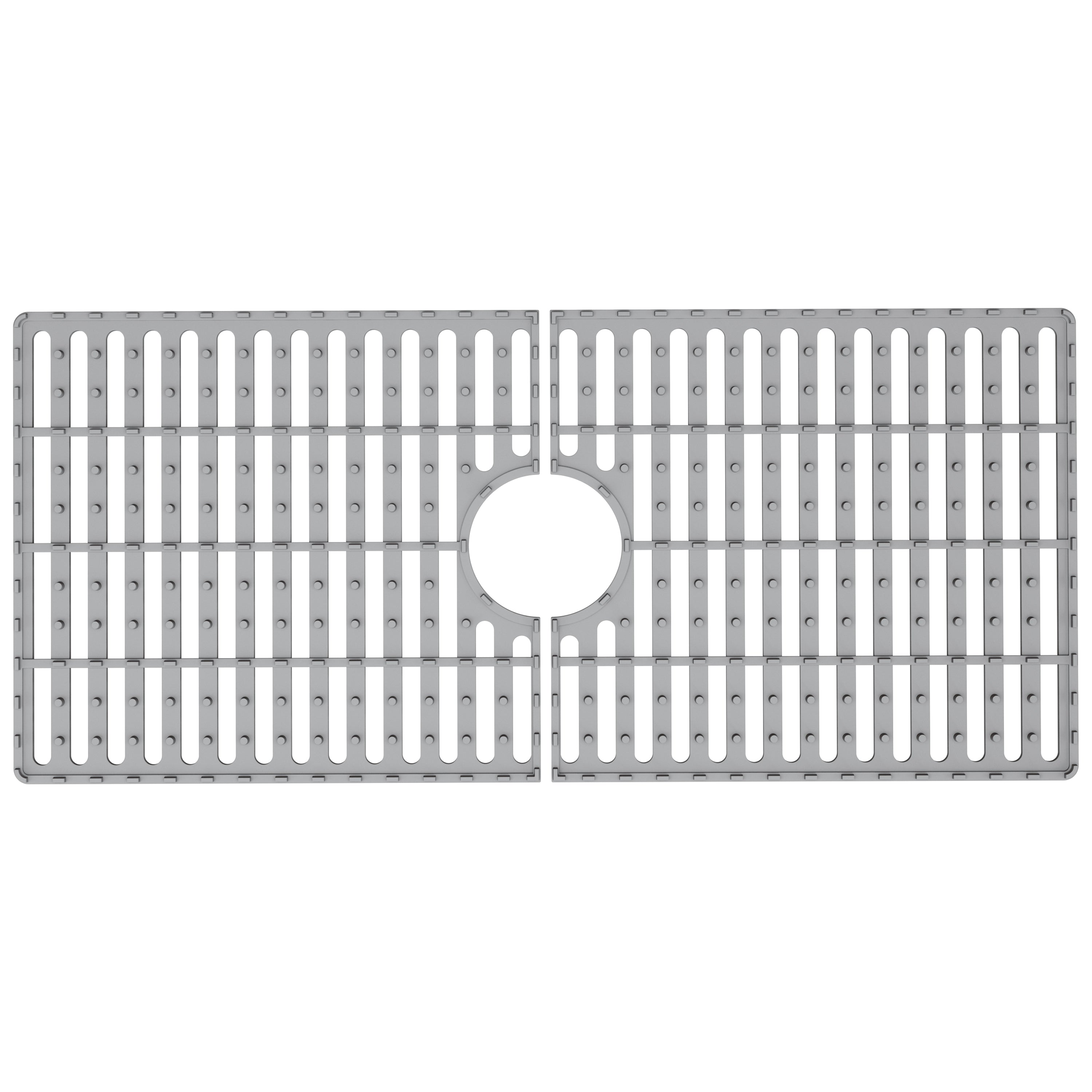 VIGO Silicone Protective Bottom Grid for Kitchen Sink, Gray, 33"lx15"w, Single Basin