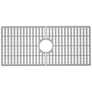 VIGO Silicone Protective Bottom Grid for Kitchen Sink, Gray, 33"lx15"w, Single Basin