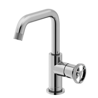 VIGO Cass 9" H Single Handle Single Hole Bathroom Faucet, Chrome, Without Extras